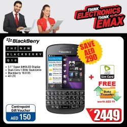 BlackBerry Q10 SmartPhone Deal at Emax in Dubai UAE
