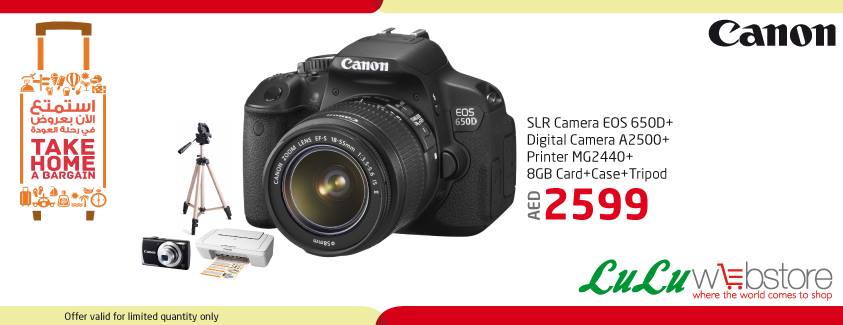 Canon EOS 650D SLR Camera Deal at LuLu webStore