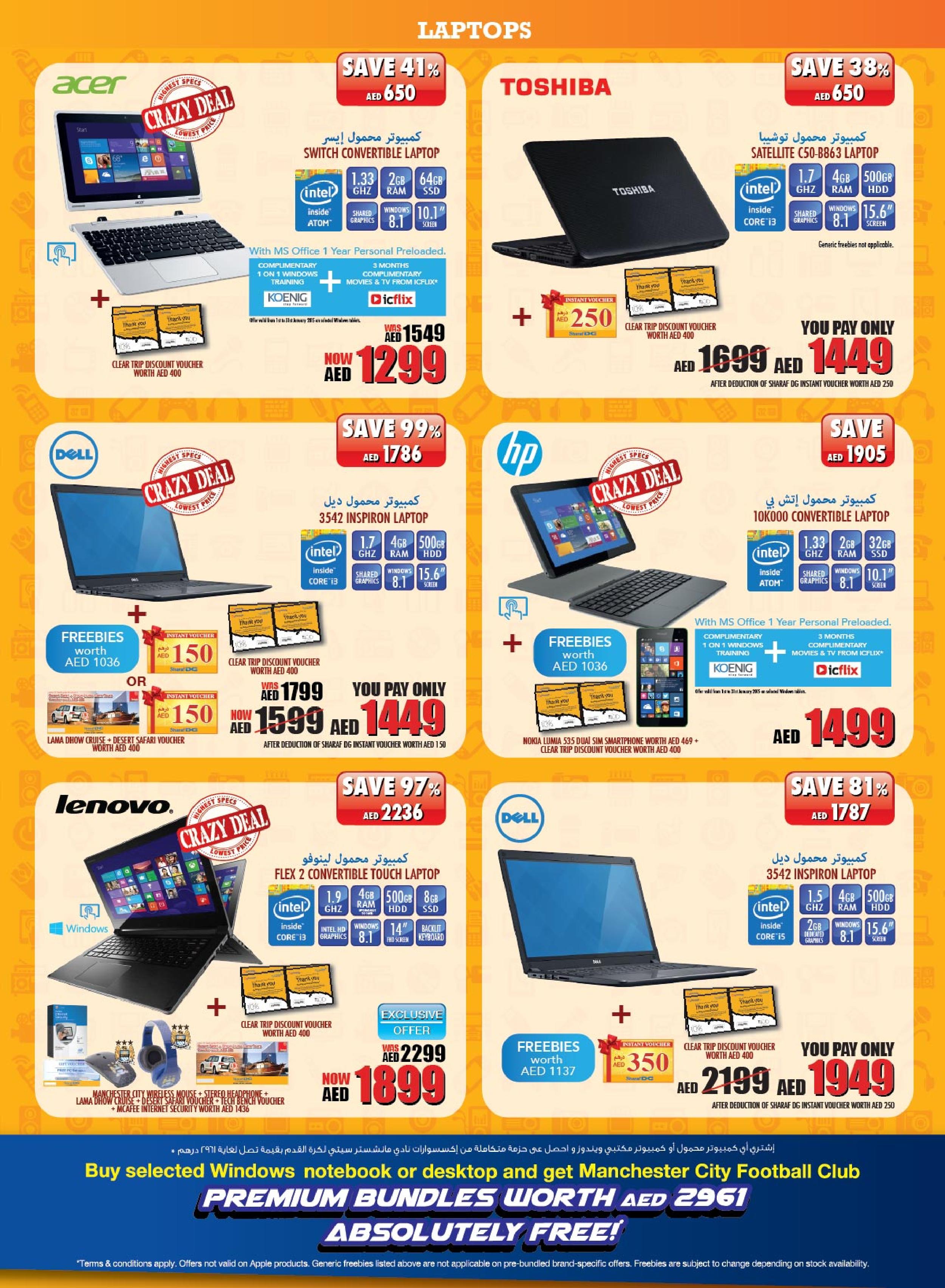 Laptops And Desktops Best Offers At Sharaf Dg Dubai Best Offers In Dubai 9365