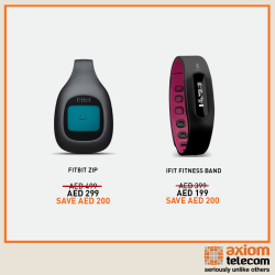 FITBIT ZIP and IFIT FITNESS BAND Offer at Axiom