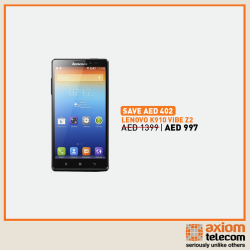 Lenovo Vibe Z2 Smartphone Best Offer at Axiom