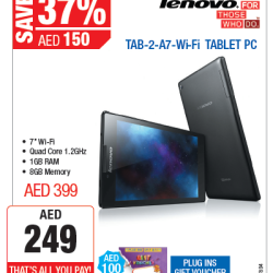 Lenovo tab2 A7 Tablet Wow Offer at Plug Ins
