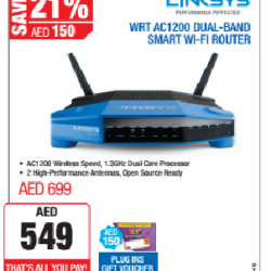 Linksys WRT AC1200 Dual Band Router Offer at Plug Ins