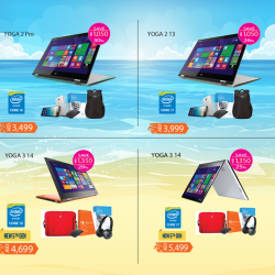 Lenovo Yoga 2-in-1 Laptops Best Offers at Jumbo Online Store