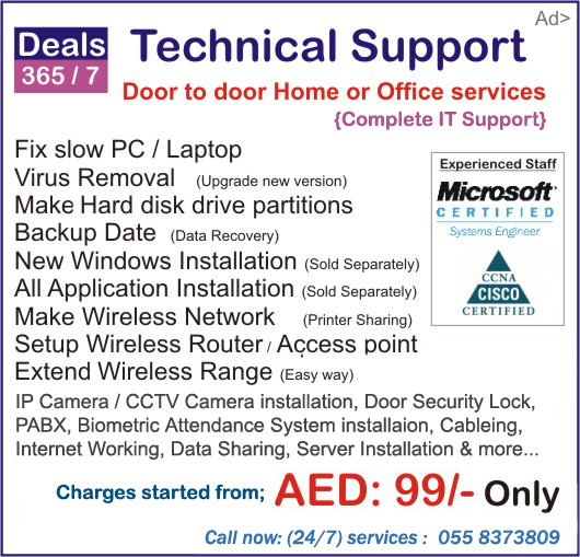 Laptop repair fix services in Dubai Academic City