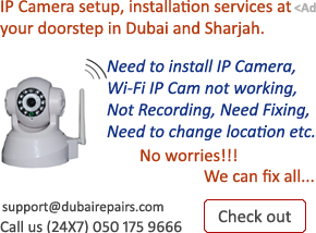 IP Camera Setup Installation Services in Dubai