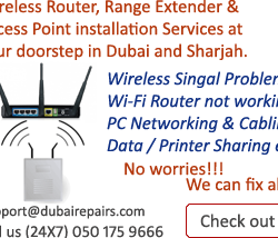 Wireless Router insatallation in Dubai and Sharjah