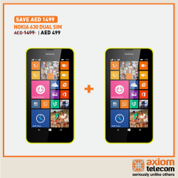 Awesome Deal on Nokia 630 DUAL SIM Smartphone at Axiom