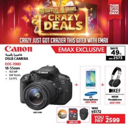 Canon EOS 700D Camera Exclusive Offer at Emax