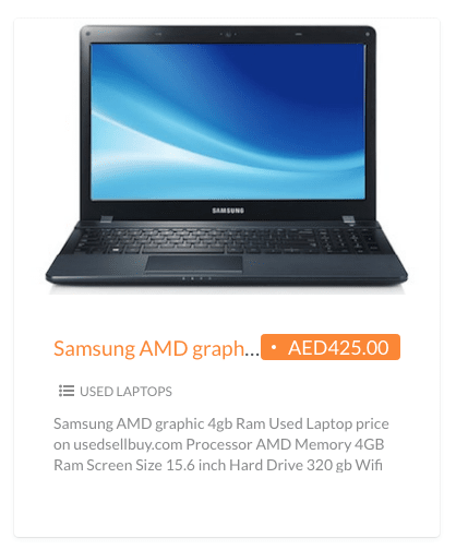 Used Samsung Laptop