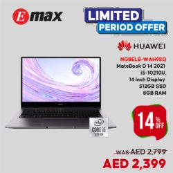 Huawei MateBook D 14 2021 Offer at Emax