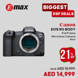 Canon Eos R5 Body Full Frame Mirrorless Camera Offer at Emax