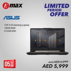 Asus TUF A15 Gaming Laptop Offer at Emax